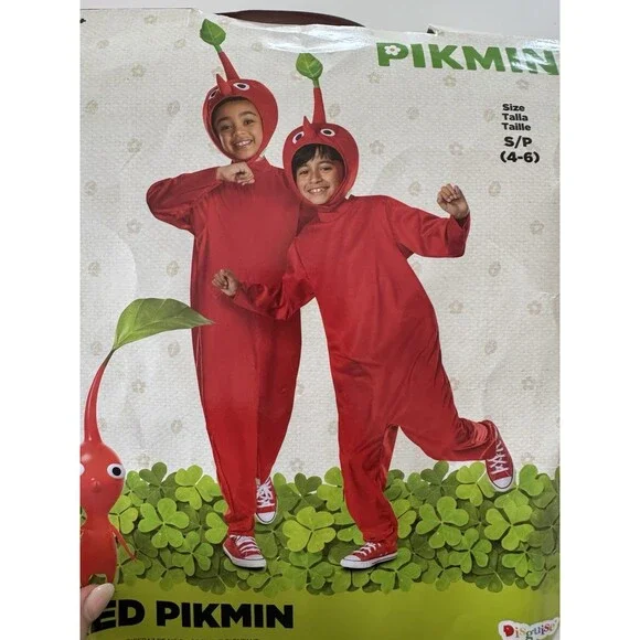 Disguise Kids Classic Pikmin Red Pikmin Jumpsuit Costume Small 4-6 - Picture 13 of 13